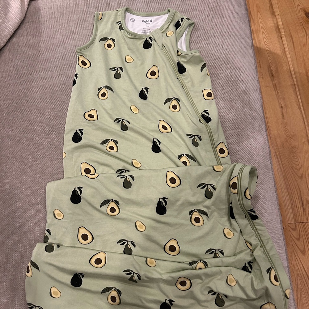 Kyte BABY Light Sage Avocado Print Sleep Sack